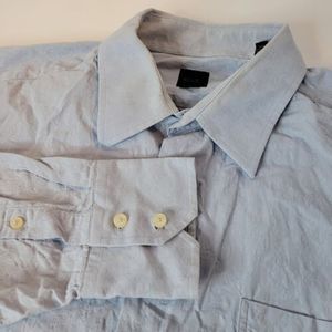 Billy London,‎ light blue jaquard shirt, size 16 1/2